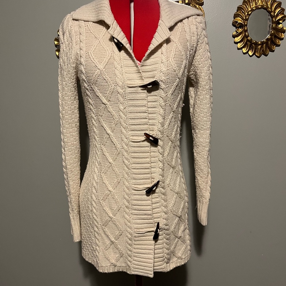 L.L. Bean Off-White Knit Sweater